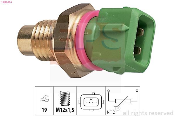 EPS 1.830.114: Andur, Jahutusvedeliku temp. M12x1,5, Made in Italy - OE Equivalent