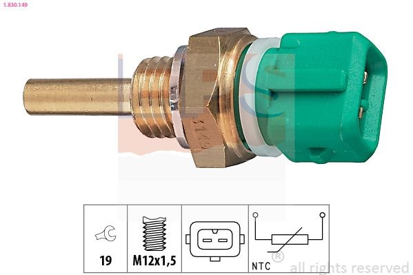 EPS 1.830.149: Andur, Jahutusvedeliku temp. M12x1,5, Made in Italy - OE Equivalent