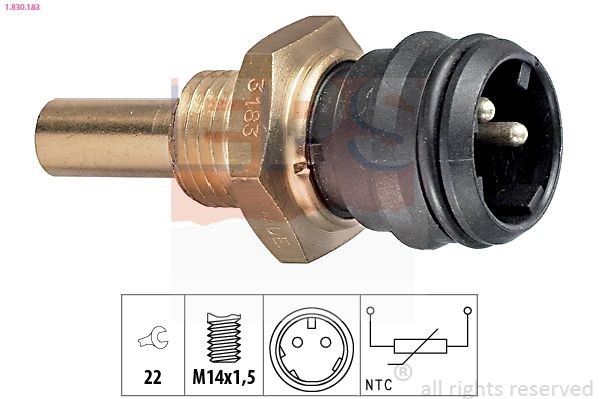 EPS 1.830.183: Andur, Jahutusvedeliku temp. M14x1,5, Made in Italy - OE Equivalent