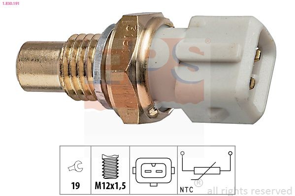 EPS 1.830.191: Andur, Jahutusvedeliku temp. M12x1,5, Made in Italy - OE Equivalent