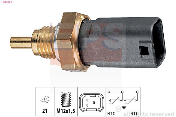EPS 1.830.273: Andur, Jahutusvedeliku temp. M12x1,5, Made in Italy - OE Equivalent