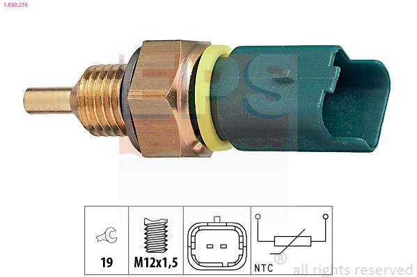 EPS 1.830.276: Andur, Jahutusvedeliku temp. M12x1,5, Made in Italy - OE Equivalent