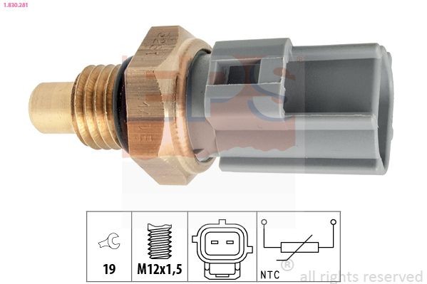 EPS 1.830.281: Andur, kütusetemperatuur Made in Italy - OE Equivalent