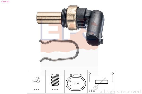 EPS 1.830.387: Andur, Jahutusvedeliku temp. Made in Italy - OE Equivalent