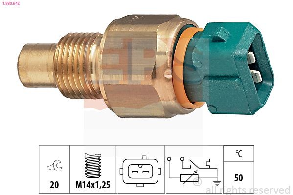 EPS 1.830.542: Andur, Jahutusvedeliku temp. M14x1,25, Made in Italy - OE Equivalent