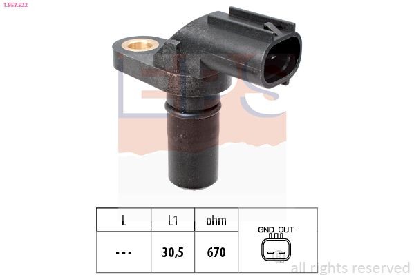 EPS 1.953.522: Sensor, omdrejningstal Made in Italy - OE Equivalent