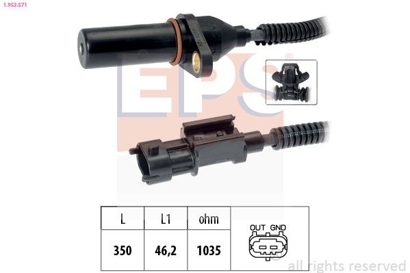 EPS 1.953.571: Impulsu devējs, Kloķvārpsta Made in Italy - OE Equivalent