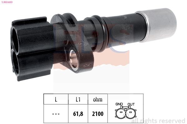EPS 1.953.633: Jutiklis, alkūninio veleno impulsas Made in Italy - OE Equivalent