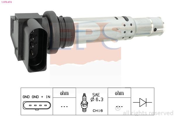 EPS 1.970.474: Aizdedzes spole Made in Italy - OE Equivalent
