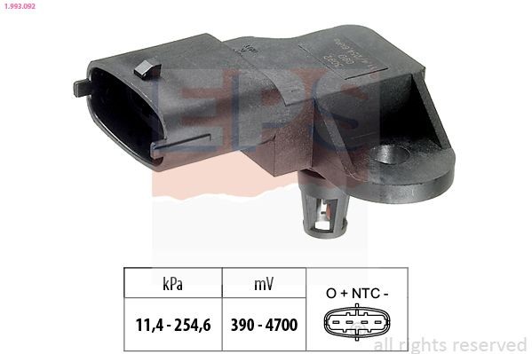 EPS 1.993.092: Gaisa spiediena devējs, Augstuma regulēšana Made in Italy - OE Equivalent