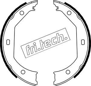 fri.tech. 1019.027: Zestaw szczęk hamulcowych, hamulec postojowy