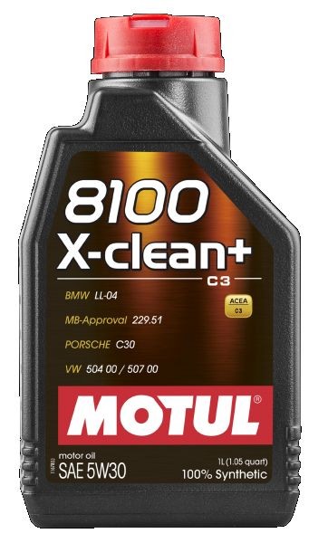 MOTUL 8100, X-CLEAN+ 106376 Motoröl 1l, 5W-30
