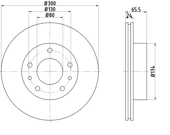 Barum BAR24138: Piduriketas Ø: 300,0mm, õhutusega, Ø: 300,0mm