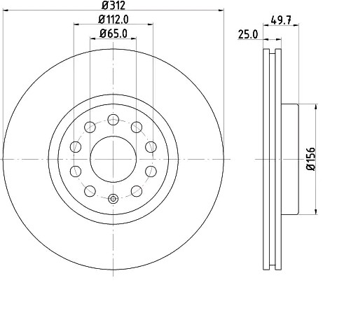 Barum BAR25158: Piduriketas Ø: 312,0mm, õhutusega, Ø: 312,0mm