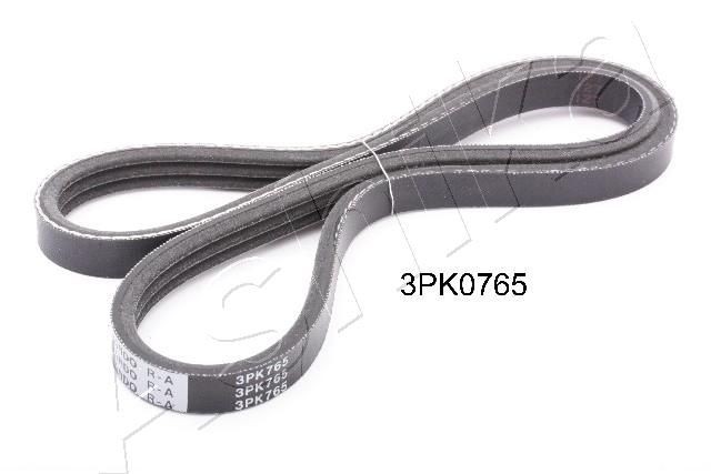 ASHIKA 112-3PK765: Curea transmisie cu caneluri 765mm, Numar nervuri: 3