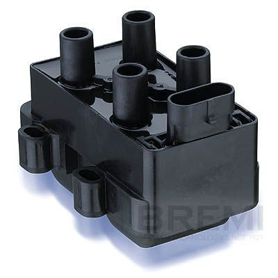 BREMI 11705: Bobina de encendido 12V, con soporte, 4polos, con unidad de control