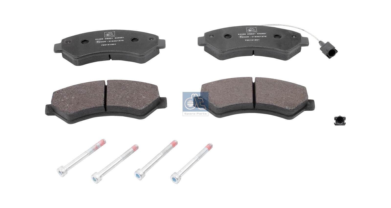 DT Spare Parts 12.93101: Piduriklotsid Esisild