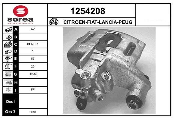 SNRA 1254208: Pinza freno