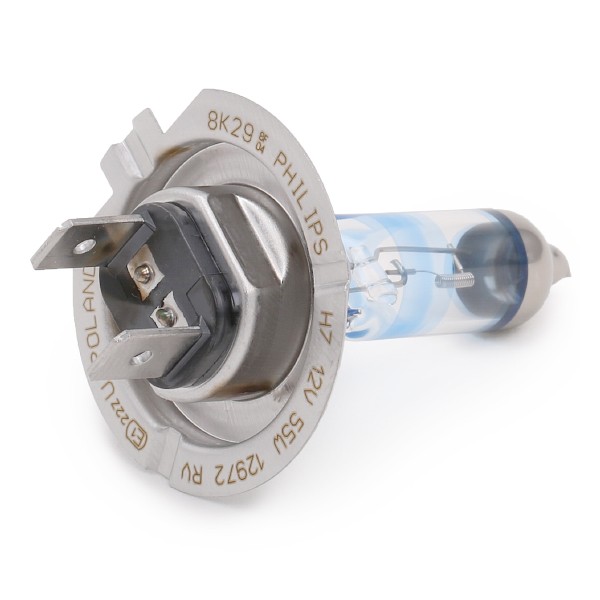 PHILIPS 12972RVB1: Lemputė, prožektorius 12V, 55W, H7 RacingVision