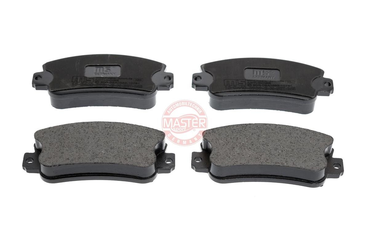 MASTER-SPORT 13046039392N-SET-MS: Bremseklodser Premium foraksel, med anti-knirke-plade