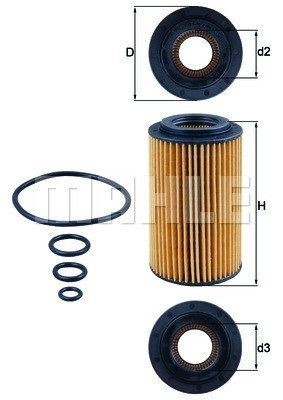 MAGNETI MARELLI 154085377550: Oliefilter
