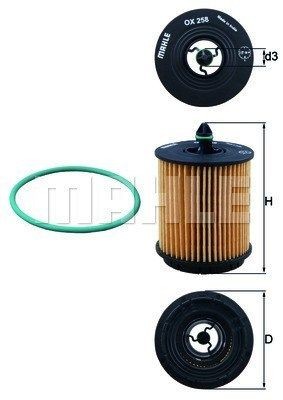 MAGNETI MARELLI 154703633840: Eļļas filtrs