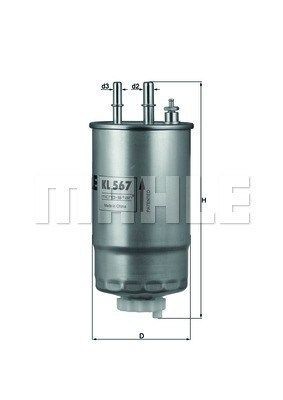 MAGNETI MARELLI 154703654070: Filtro combustible