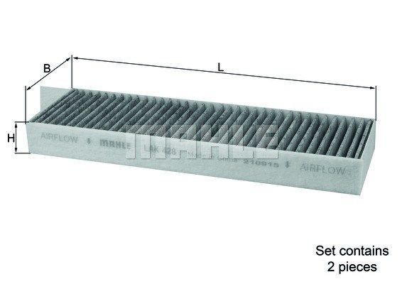MAGNETI MARELLI 154703813420: Filtre d'habitacle Cartouche filtrante, Filtre à charbon actif
