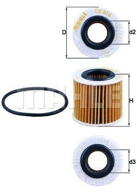 MAGNETI MARELLI 154705140080: Eļļas filtrs