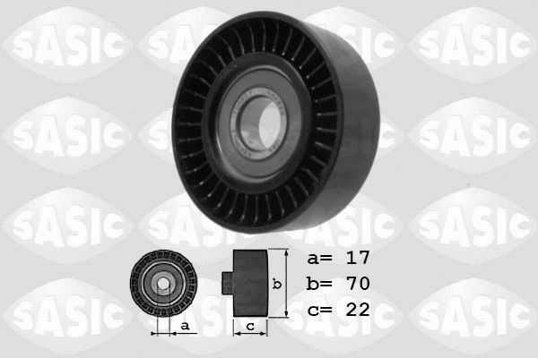 SASIC 1626132: Galet enrouleur de courroie d'accessoire Ø: 70mm, Ø: 70mm