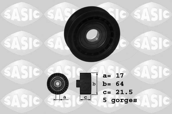 SASIC 1626133: Kreipiantysis skriemulys, V formos rumbuotas diržas Ø: 64mm, Ø: 64mm