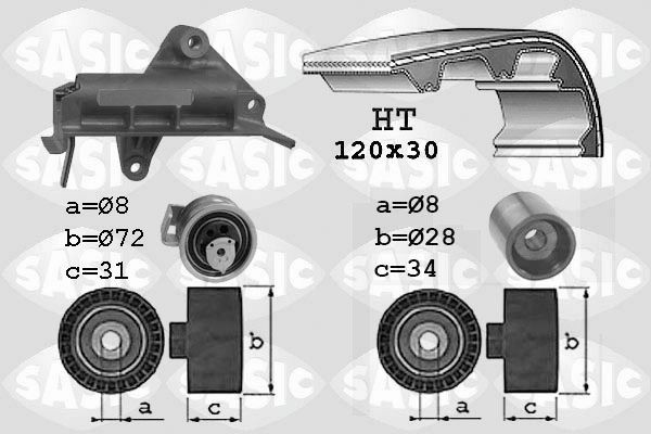 SASIC 1756019: Kit cinghia di distribuzione