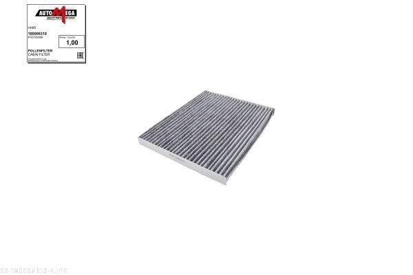 AUTOMEGA 180006310: Filtrs, Salona telpas gaiss Aktivētās ogles filtrs