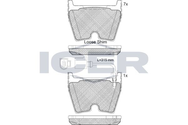 ICER 182113-203: Piduriklotsid