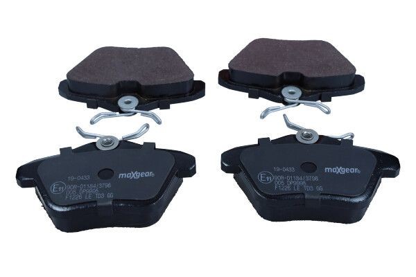 MAXGEAR 19-0433: Piduriklotsid Tagasild