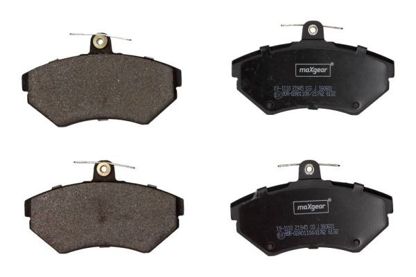 MAXGEAR 19-1110: Sada brzdových destiček, kotoučová brzda