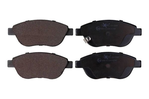 MAXGEAR 19-1540 Bremsbeläge mit Zubehör, mit Bremssattelschrauben