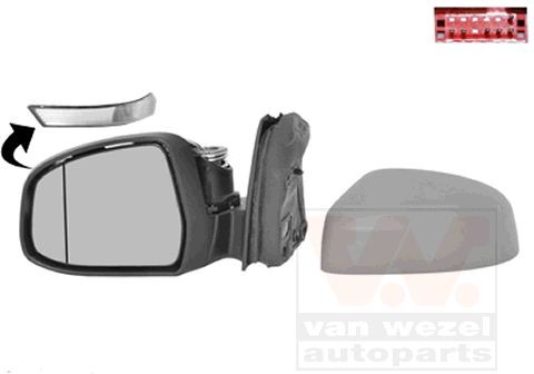 VAN WEZEL 1945807: Specchietto retrovisore esterno * HAGUS * Sx
