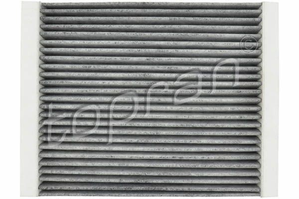 TOPRAN 207 954: Filtrs, Salona telpas gaiss Aktivētās ogles filtrs, Filtra patrona, ar smaku absorbējošu iedarbību