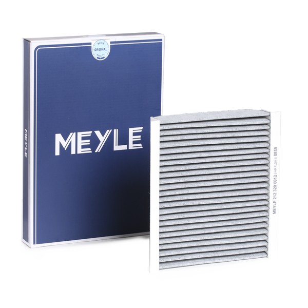 MEYLE 212 320 0012: Filtrs, Salona telpas gaiss Aktivētās ogles filtrs, Filtra patrona, ar smaku absorbējošu iedarbību, ORIGINAL Quality