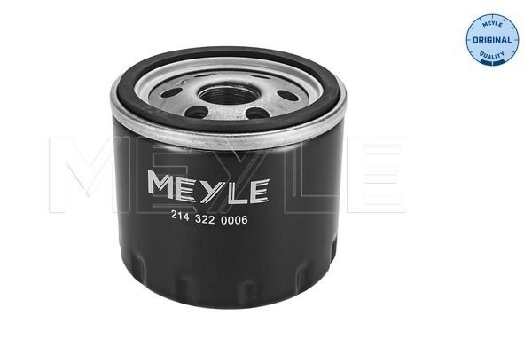 MEYLE 214 322 0006: Filtro olio con una valvola blocco arretramento, ORIGINAL Quality