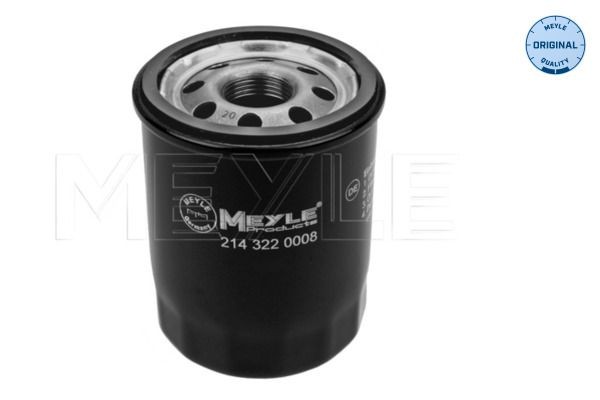 MEYLE 214 322 0008: Eļļas filtrs ar atgriezējvārstu, ORIGINAL Quality