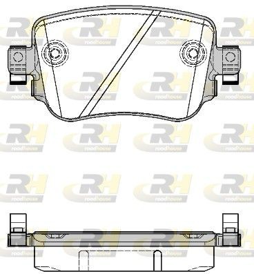 ROADHOUSE 21549.08: Piduriklotsid Tagasild, koos lisadega, koos vedruga, koos kleepfooliumiga