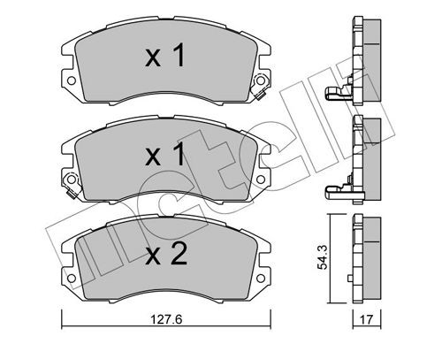 METELLI 22-0135-0: Piduriklotsid