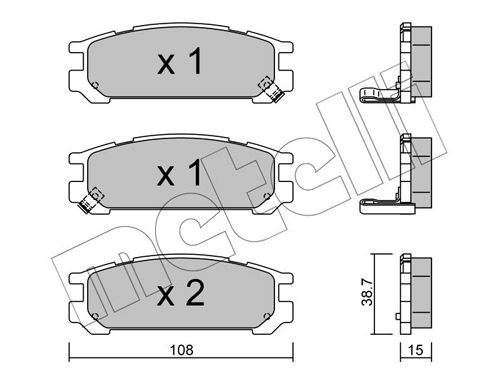METELLI 22-0204-0: Piduriklotsid