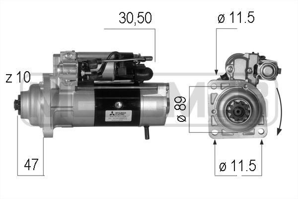 MESSMER 220554: Käynnistysmoottori 5kW