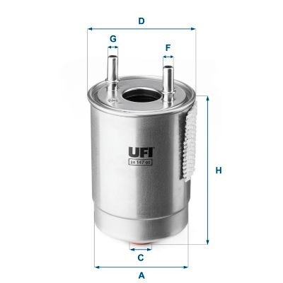 UFI 24.147.00: Degvielas filtrs