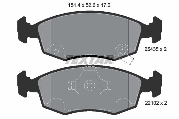 TEXTAR 2543501: Bremseklodser Q+