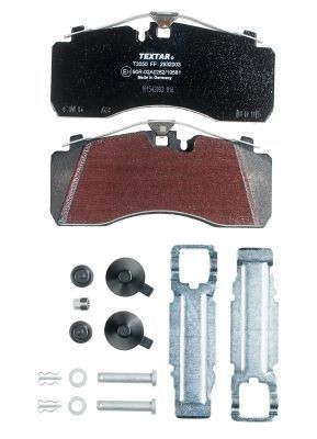 TEXTAR 2932003: Plaquettes de frein avec accessoires