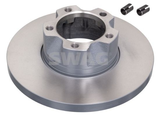 SWAG 30 91 1393: Piduriketas Esisild, Ø: 281mm, täis, Ø: 281mm, kaetud, koos kinnitusmaterjaliga